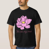 Mit all meinem Herzen rosa Lotus Art T-Shirt (Vorderseite)