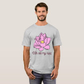 Mit all meinem Herzen rosa Lotus Art T-Shirt (Vorne ganz)