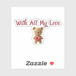 Mit All meiner Liebe Aufkleber | Cute Gift Packagi