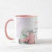 Mit all unseren Herzgroßeltern Niedliche Illustrat Tasse (Links)