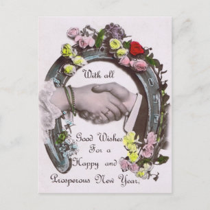 Mit allen guten Wünschen Feiertagspostkarte