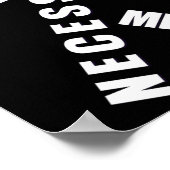Mit allen Mitteln Malcolm Black History Month Poster (Ecke)