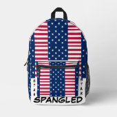 Mit amerikanischem Stolz ergänzen: Star Spangled A Bedruckter Rucksack (Vorderseite)