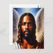 Mit Angel Wings Christliche Postkarte (Vorne/Hinten)