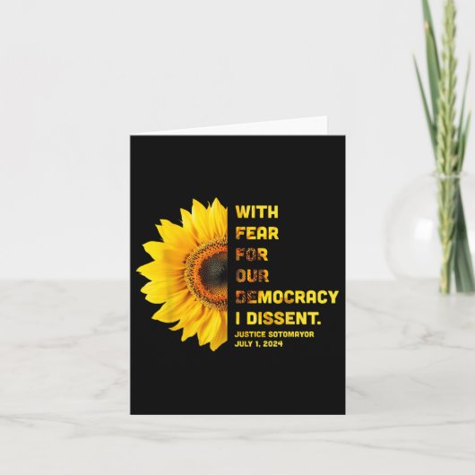 Mit Angst vor unserer Demokratie verweigere ich Fr Karte (Vorderseite)