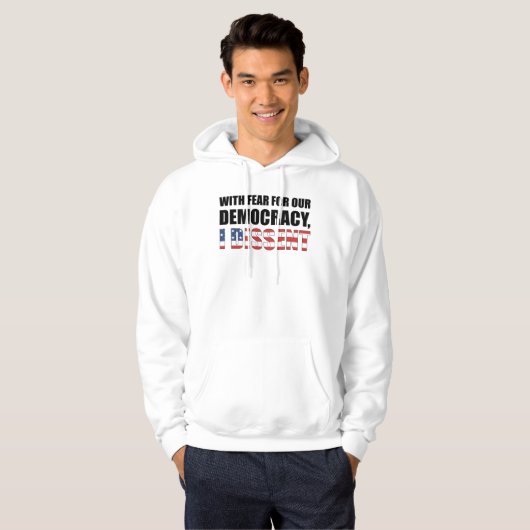 Mit Angst vor unserer Demokratie verweigere ich mi Hoodie (Vorne ganz)