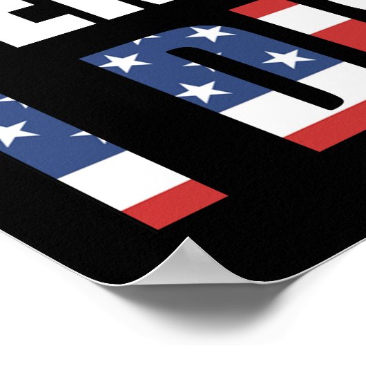 Mit Angst vor unserer Demokratie verweigere ich mi Poster (Ecke)