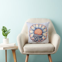 🌸✨ „Mit Anmut erblühen“ Floralkissen 🛋️💖
