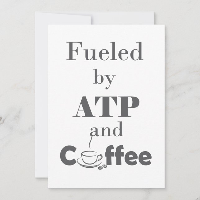 Mit ATP und Kaffee gespeist (Vorderseite)