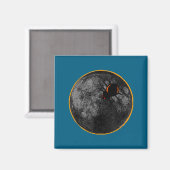 Mit Auf Spinnennetz Arachnid Mond Solar Magnet (Vorderseite/Rückseite)