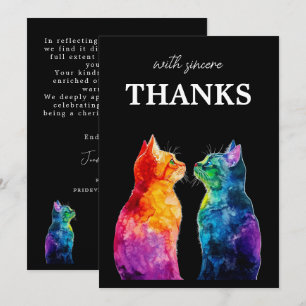 Mit aufrichtigem Dank Purrfectly Yours: Purrfectl Dankeskarte