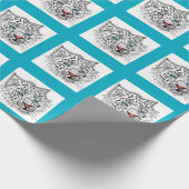 Mit Augen Babytiger Geschenkpapier (Ecke)