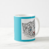 Mit Augen Babytiger Kaffeetasse (VorderseiteRechts)