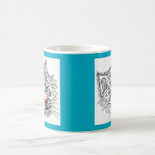 Mit Augen Babytiger Kaffeetasse (Mittel)