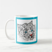 Mit Augen Babytiger Kaffeetasse (Links)