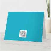 Mit Augen Babytiger Karte (Rückseite)