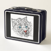 Mit Augen Babytiger Metall Brotdose (Rückseite)