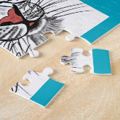 Mit Augen Babytiger Puzzle (Seite)