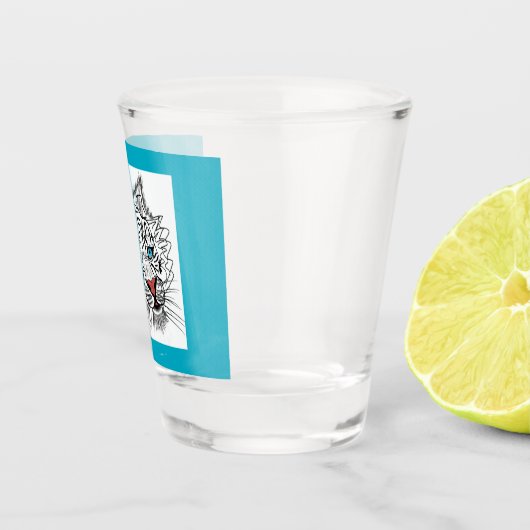 Mit Augen Babytiger Schnapsglas (Rechts)