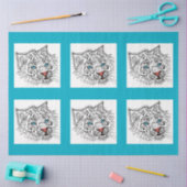 Mit Augen Babytiger Seidenpapier (Basteln)