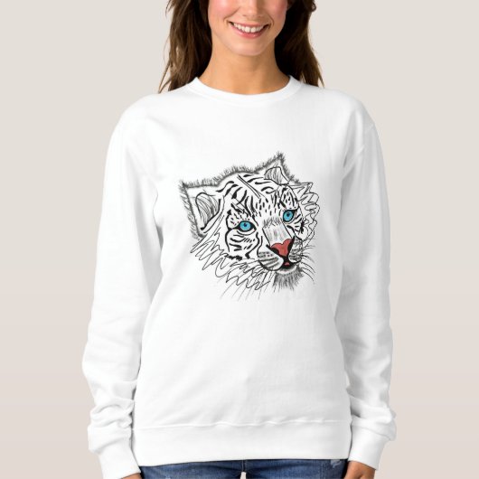 Mit Augen Babytiger Sweatshirt (Vorderseite)