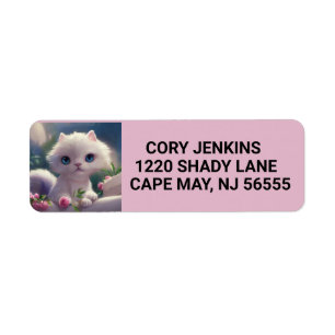 MIT AUGEN CAT NIEDLICHE ART-Rücksendeadressen-Aufk