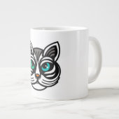 Mit Augen Cat Tasse Spielerisch (Vorderseite Rechts)