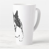 Mit Augen Corgi-Front Milchtasse (Rechte Ecke)