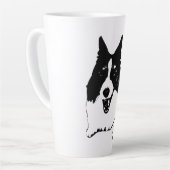 Mit Augen Corgi-Front Milchtasse (Linke Ecke)