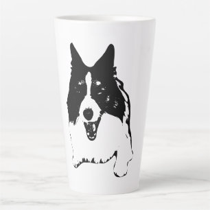 Mit Augen Corgi-Front Milchtasse