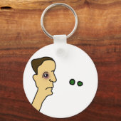 Mit Augen Erbsen Schlüsselanhänger (Vorderseite)