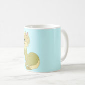 Mit Augen Gelbe Katze Tasse (VorderseiteRechts)