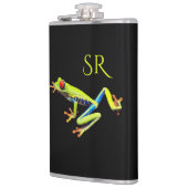 Mit Augen gestrichene Baumwoll-Monogramm Flachmann (Links)