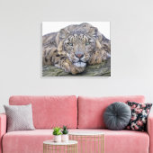 Mit Augen grüner Blickwinkel, ummantelte Leinwand (Insitu (Wohnzimmer))