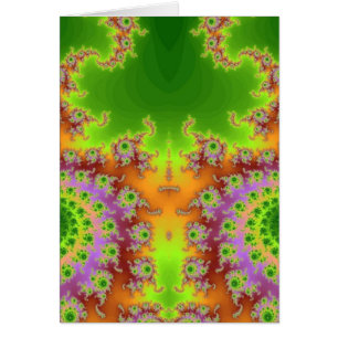 Mit Augen grünes Fraktal