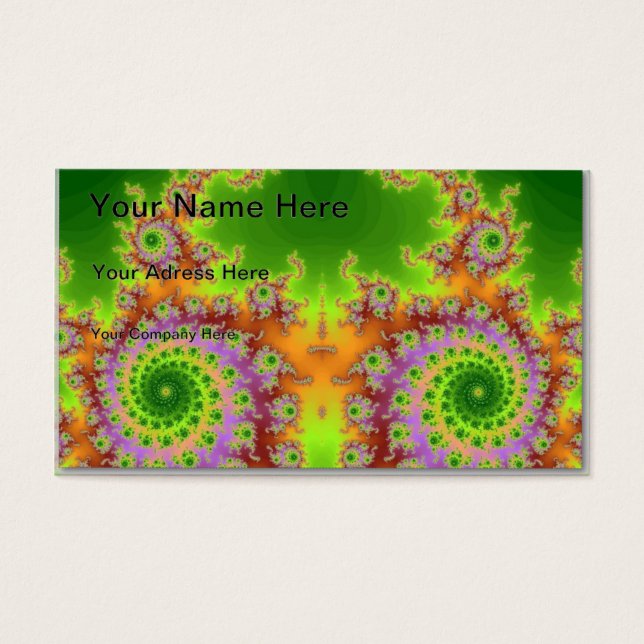 Mit Augen grünes Fraktal (Vorderseite)