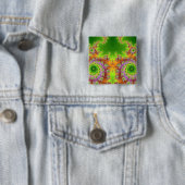 Mit Augen grünes Fraktal Button (Beispiel)