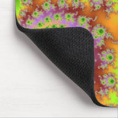 Mit Augen grünes Fraktal Mousepad (Ecke)