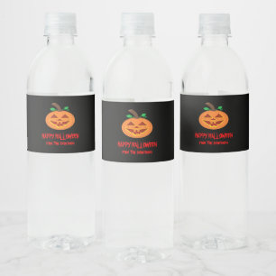 Mit Augen Halloween Pumpwater Bottle Label Set Wasserflaschenetikett
