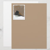 Mit Augen Junco-Malerei - Original Bird Art (Vorne/Hinten)