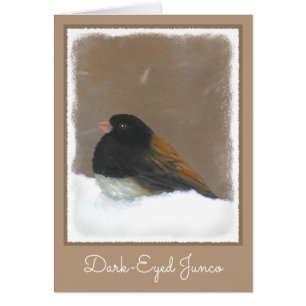 Mit Augen Junco-Malerei - Original Bird Art