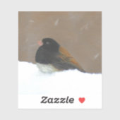 Mit Augen Junco-Malerei - Original Bird Art Aufkleber (Blatt)