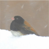 Mit Augen Junco-Malerei - Original Bird Art Aufkleber (Vorderseite)