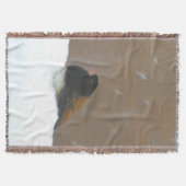 Mit Augen Junco-Malerei - Original Bird Art Decke (Vorderseite)