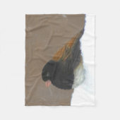 Mit Augen Junco-Malerei - Original Bird Art Fleecedecke (Vorderseite)