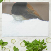 Mit Augen Junco-Malerei - Original Bird Art Geschirrtuch (Gefaltet)