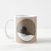 Mit Augen Junco-Malerei - Original Bird Art Kaffeetasse (Links)
