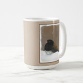 Mit Augen Junco-Malerei - Original Bird Art Kaffeetasse (VorderseiteRechts)