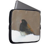 Mit Augen Junco-Malerei - Original Bird Art Laptopschutzhülle (Vorne Rechts)
