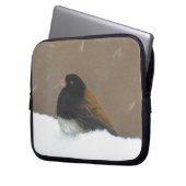 Mit Augen Junco-Malerei - Original Bird Art Laptopschutzhülle (Vorderseite Links)